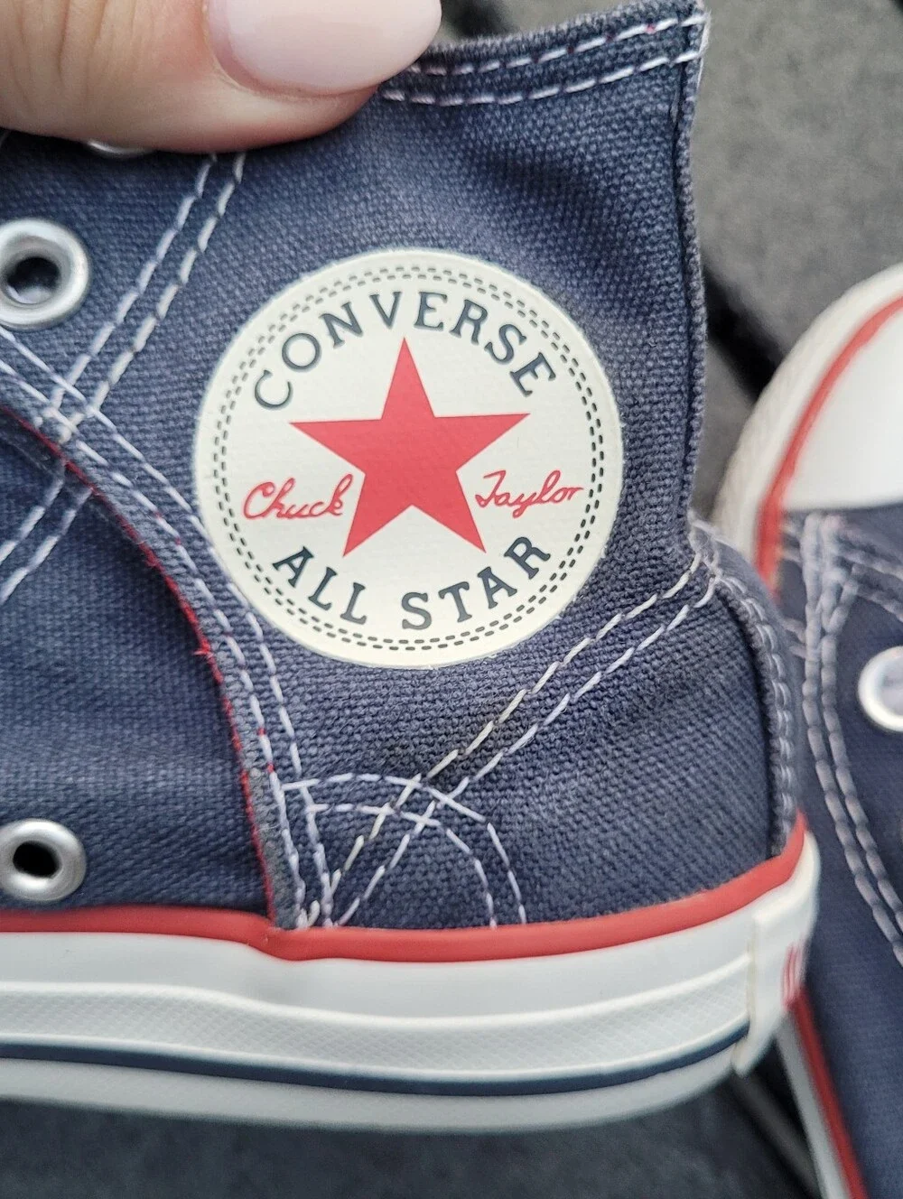 Converse All Star High Top Chuck Taylor Sneakers Velcro No Tie Size 12 EU29